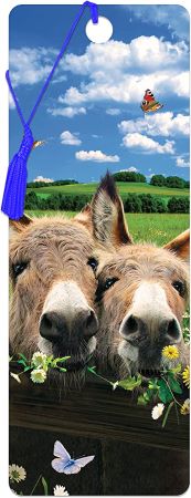 3D LiveLife Bookmarks - Donkeys