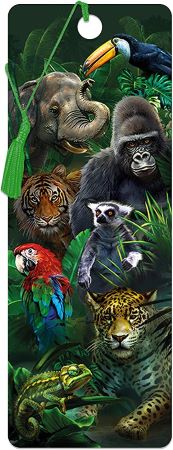 3D LiveLife Bookmarks - Jungle Pals