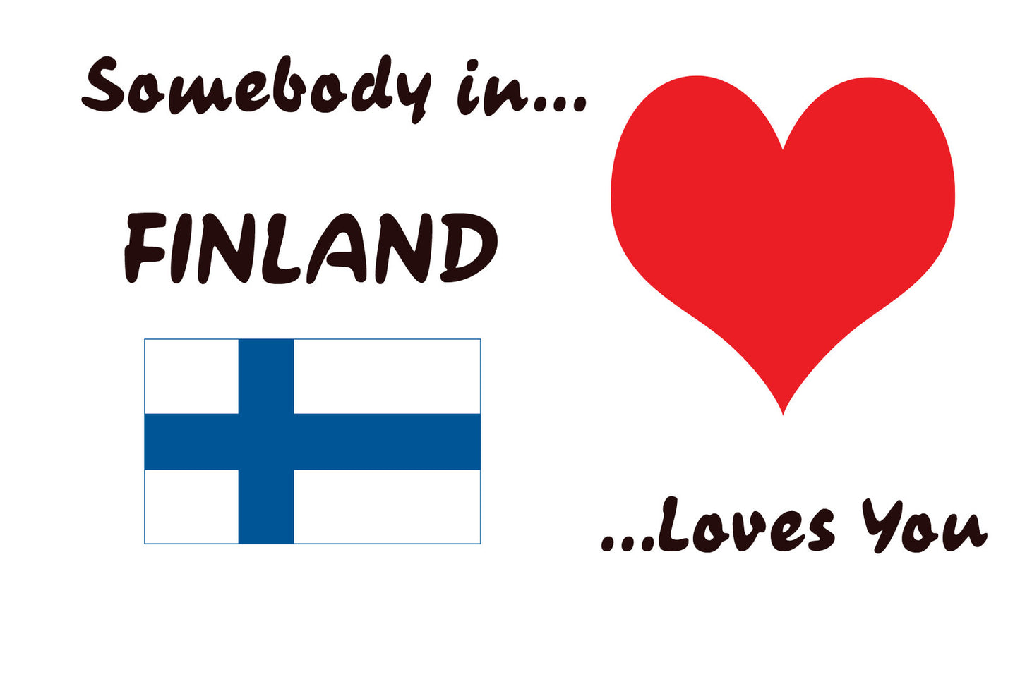 Postikortti SomeoneLovesInFinland