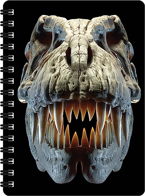 3D LiveLife Jotters - T-Rex Skull