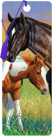 3D LiveLife Bookmarks - Mare & Foal