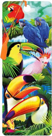 3D LiveLife Bookmarks - Toucan Paradise