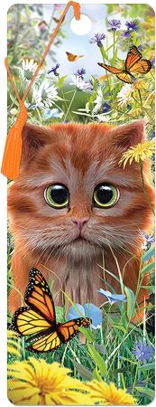 3D LiveLife Bookmarks - Ginger Kitten