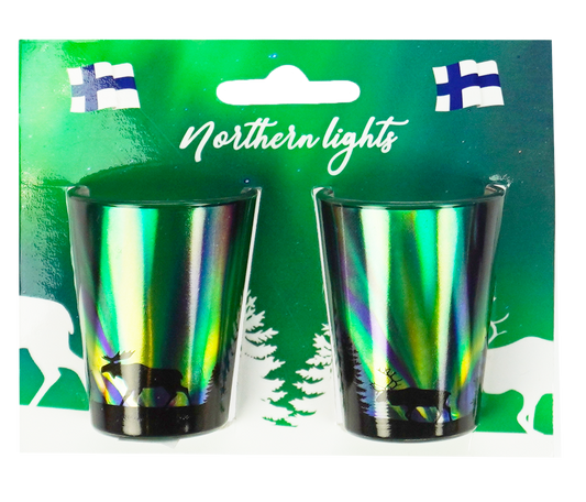 Aurora Borealis snapsilasi 2-pack vihreä